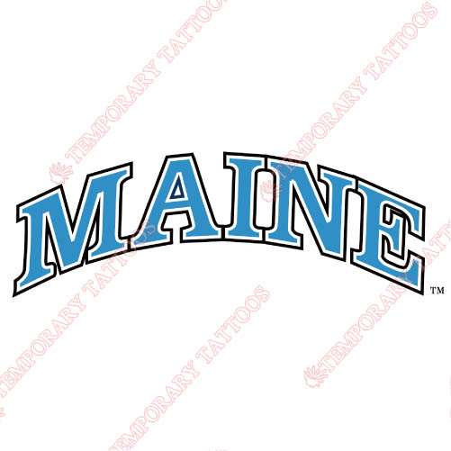 Maine Black Bears Customize Temporary Tattoos Stickers NO.4943